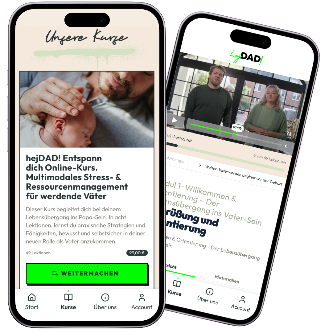 hejDAD App – Stress-Präventionskurs